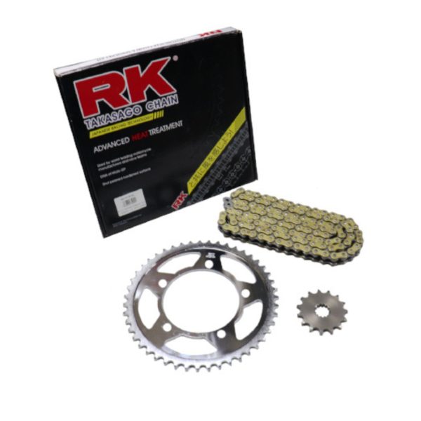 RK KIT Αλυσίδα-Γρανάζια 15/47 GS525KRO-118L Χρυσή DL650V-STROM'07-24 1