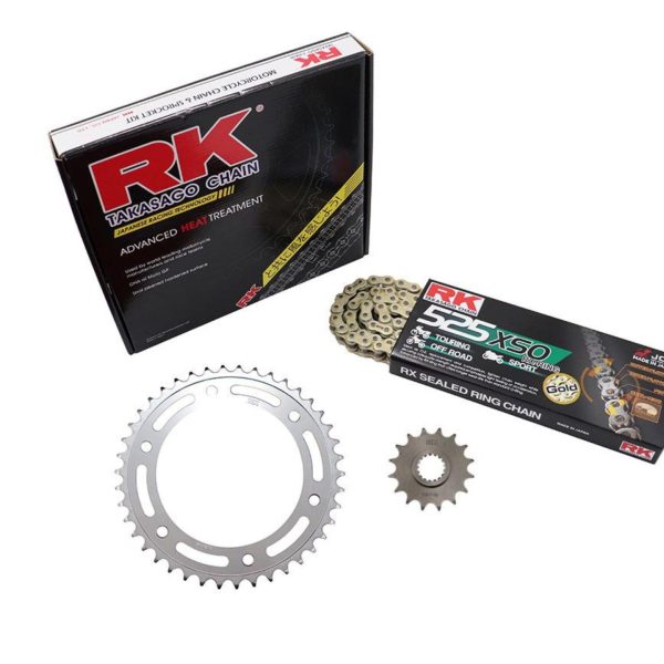 RK KIT Αλυσίδα-Γρανάζια 16/42 GB525XSO-116 (10.5MM) Χρυσή F800GS'08-17 1