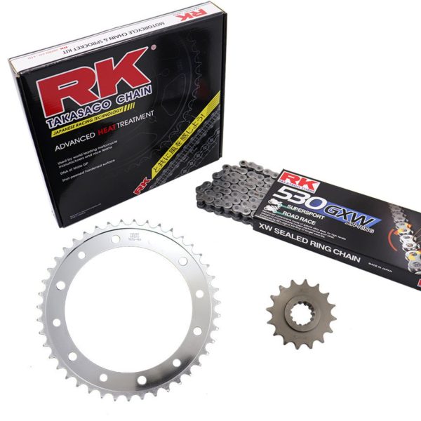 RK KIT Αλυσίδα-Γρανάζια 16/43 GB530GXW-110L Χρυσή VFR800XA CROSSRUNNER ABS'11-17 1