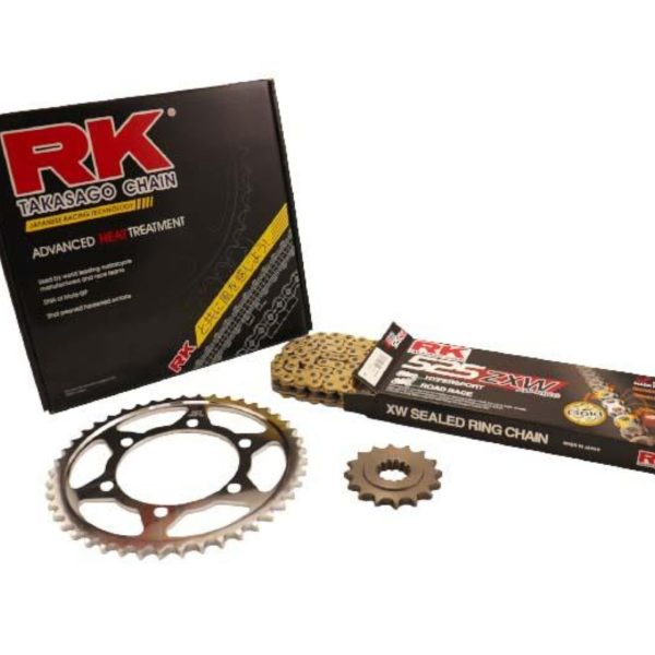 RK KIT Αλυσίδα-Γρανάζια 16/45 GB525ZXW-110L Χρυσή Αλυσ. MT-09'14-20/MT-09TRACER'14-18 1