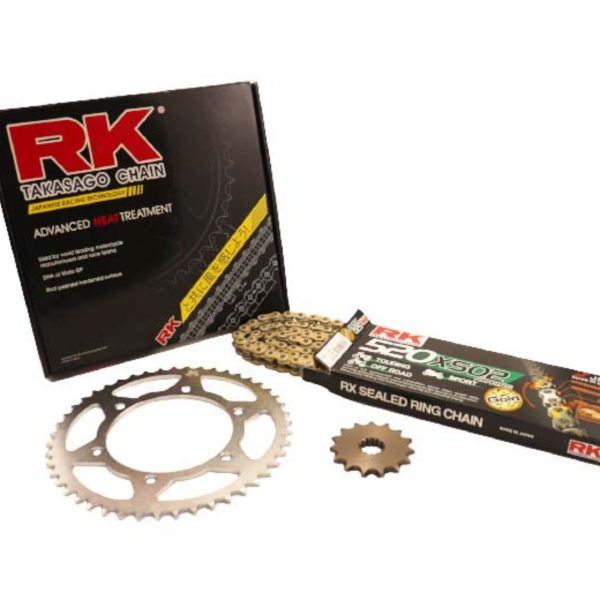 RK KIT Αλυσίδα-Γρανάζια 16/43 GB525XSO-108L Χρυσή Αλυσ. MT-07'14-24 1