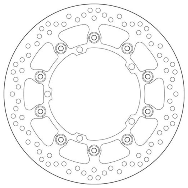 Δισκόπλακα SBS/5047 320X150X5,0X5X10.5 Εμπρ. TRIUMPH/1050'08-15 1