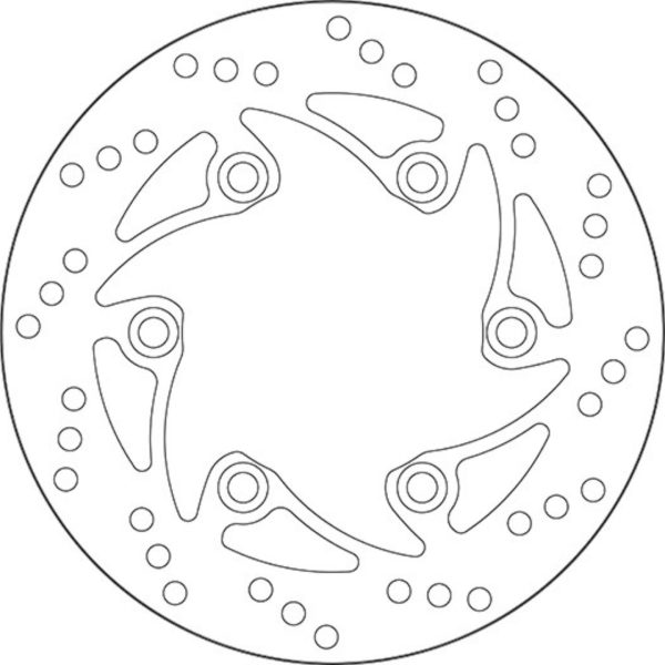 Δισκόπλακα SBS/5053 230X104X4,0X6X10,5 Πισ. DUKE125'11-,DUKE200'14-,DUKE390'13- 1