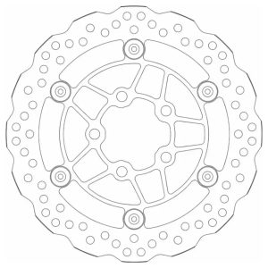 Δισκόπλακα SBS/5175 260X58X4,0X5X10,5 Εμπρ. DOWNTOWN125I'10-/300'11-16,K-XCT300 1