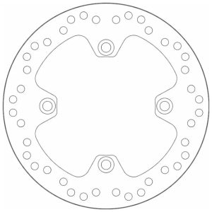 Δισκόπλακα SBS/5092 220X105X4,0X4X10,5 Εμπρ. SH125/150'02-08,SH125I/150I'07-13,NES@125/150'01-06 1