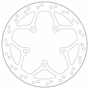 Δισκόπλακα SBS/5236 260X98X4,0X5X10,5 Πισ. CITYCOM300'09-10 1