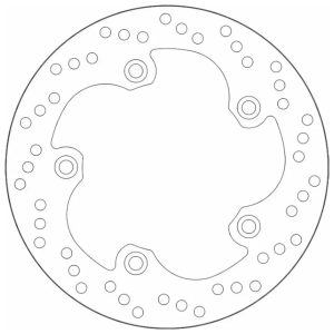 Δισκόπλακα SBS/5220 240X125,5X5,0X5X10,5 Πισ. XCITING300'08-/400I'12-/500'04- 1