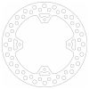 Δισκόπλακα SBS/5098 240X121,5X4,0X4X6,5 Πισ. CR125R'00-07,CRE125/250'02-07,CRF450R'13-17 1