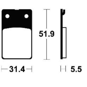 Τακάκια BENDIX MA95 FA99 STD FR MALAGUTI F12-F15 1