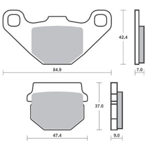 Τακάκια SBS 101HM SFA083 SCOOTER 50-124CCM 1