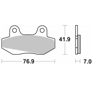 Τακάκια SBS 103HF FA86 SCOOTER 50-124CCM(A9/125-FR,TREVIS125-FR,ASUS125i 1