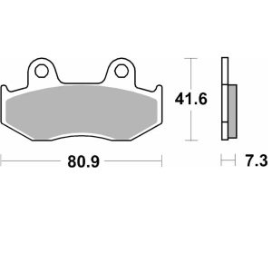 Τακάκια SBS 104HF FA92-323/2 SCOOTER 50-124CCM 1
