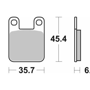 Τακάκια SBS 105HF SFA115 SCOOTER 50-124CM 1