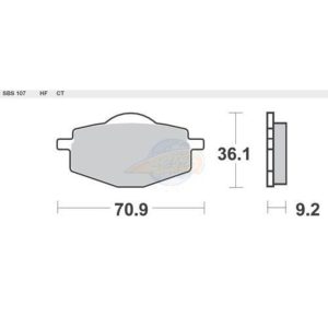 Τακάκια SBS 107HF SFA101 1