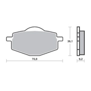 Τακάκια SBS 105HM SFA115 SCOOTER 50-124CM 1