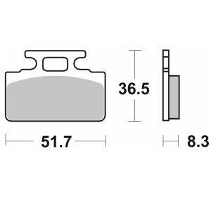 Τακάκια SBS 110HF FA151 MIO50-100 1