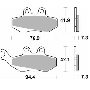 Τακάκια SBS 120CT FA194 MAXI SCOOTER 125-249CCM 1