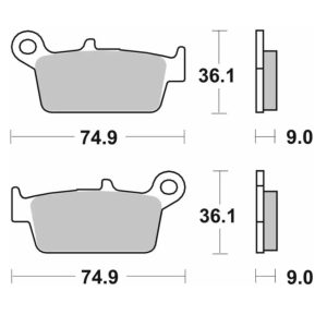 Τακάκια SBS 121HM FA131/3 SCOOTER 50-124CCM 1
