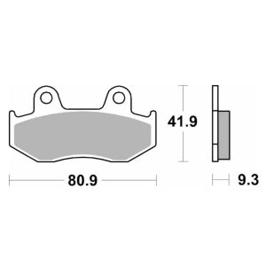 Τακάκια SBS 125HM FA323 SCOOTER 50-125CCM 1