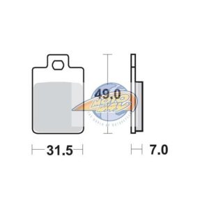 Τακάκια SBS 130HF FA255 SCOOTER 50-124CCM 1
