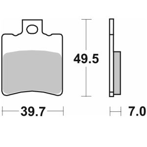 Τακάκια SBS 143HF FA193 SCOOTER 50-124CCM 1