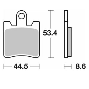 Τακάκια SBS 146HF FA283 4τμχ/Σετ SCOOTER 50-124CCM 1