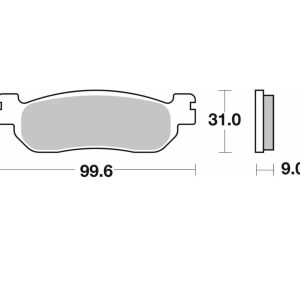 Τακάκια SBS 155HM FA275 SCOOTER 50-125CCM 1