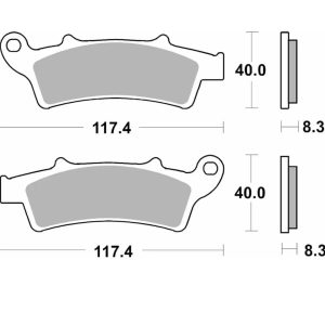 Τακάκια SBS 159CT SFA324 MAXI SCOOTER 125-249CCM 1