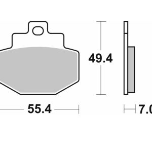 Τακάκια SBS 166HF SFA321 1