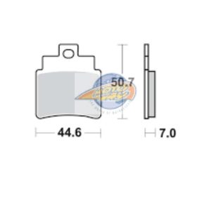 Τακάκια SBS 171HF FA355 4τμχ/Σετ SCOOTER 50-124CCM 1