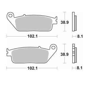 Τακάκια SBS 183MS FA142-FA226 MAXI SCOOTER 250-600CCM 1