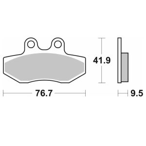 Τακάκια SBS 190HF FA393 SCOOTER 50-124CCM 1