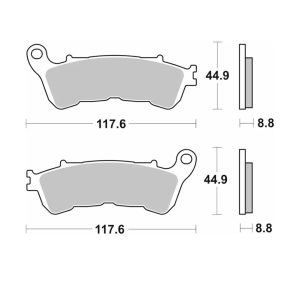 Τακάκια SBS 192CT FA388 MAXI SCOOTER 125-249CCM 1