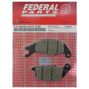 Τακάκια FEDERAL Πίσω FA343 SUPRA-X125I HELMIN 1