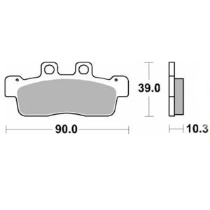 Τακάκια SBS 207HF SFA632 SCOOTER 50-124CCM 1