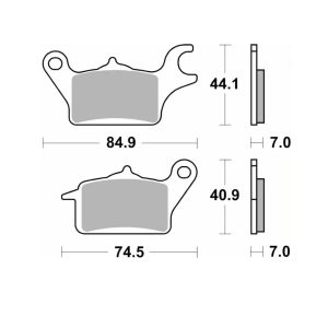 Τακάκια SBS 216HM SFA625 WAVE110I,SUPRA-X125I HELMIN(FR),GTR150(FR) 1