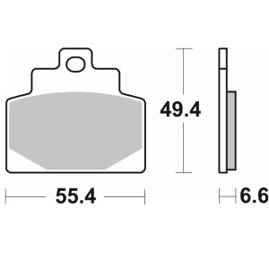 Τακάκια SBS 224MS (SFA681) Εμπρός MP3-300/500'14-19 1