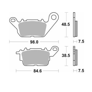 Τακάκια SBS 226HF FA694 Εμπρός N-MAX155'15-18,CRYPTON-S115'18,XCITING400I'12 1