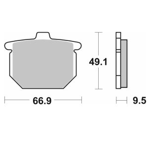 Τακάκια SBS 517HF FA31 STD FR/RR 1