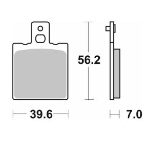 Τακάκια SBS 519LS FA47 FR/RR 1