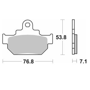 Τακάκια SBS 581HF FA106 STD FR/RR 1