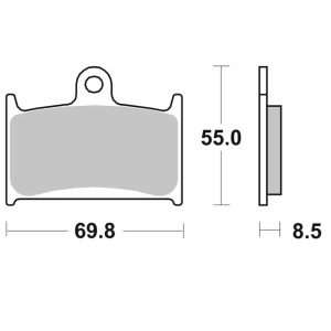 Τακάκια SBS 624HS FA145-FA236 FR 1