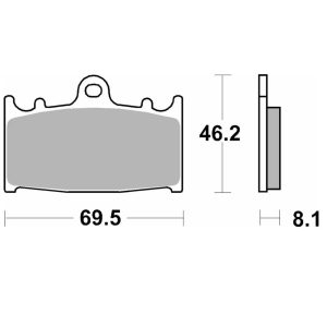 Τακάκια SBS 631HS FA158 FR 1