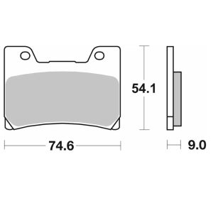 Τακάκια SBS 645HF FA160 STD FR 1
