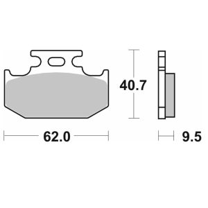 Τακάκια SBS 648SI FA152/2 MX ATV 1