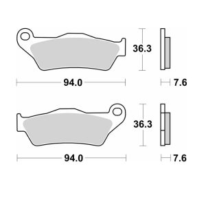 Τακάκια SBS 671LS FA181 RR 1