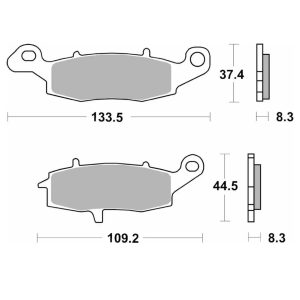 Τακάκια SBS 704HS FA231 FR 1