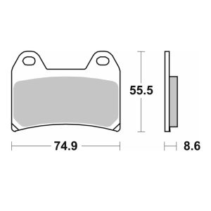 Τακάκια SBS 706HF FA244 FR XT660X' 04-13,RSV1000MILLE/TUONO'97-13,F800'06-14,690DUKE'12-19,1050/1190/1290ADVENTURE 1
