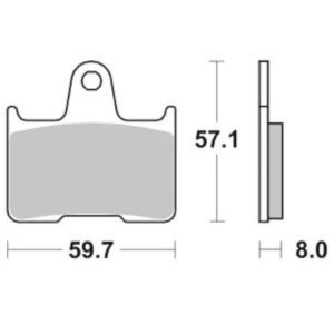 Τακάκια SBS 715LS FA254 RR 1