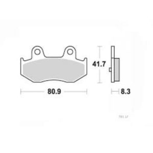 Τακάκια SBS 781HF FA411 STD FR/RR 1